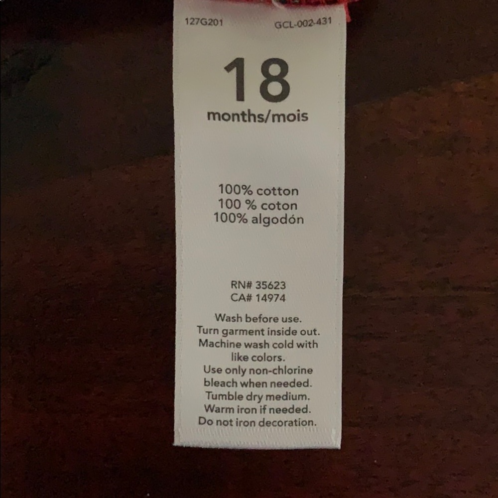 NWT Carter’s 18 month plaid onesie - Picture 3 of 3